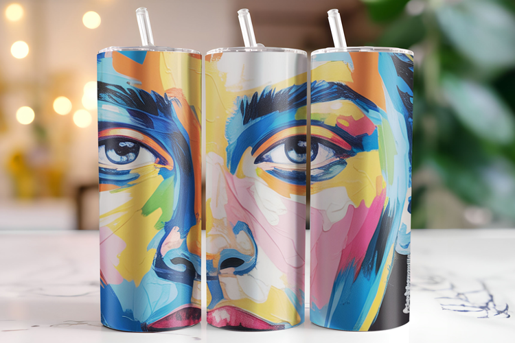 Painting Tumbler Wrap | Sublimation | Tumblers