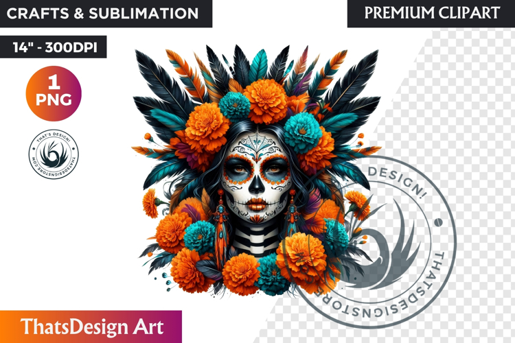 Sugar Skull Clipart Image 18