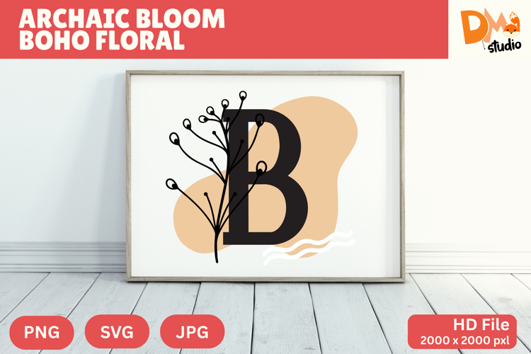 Floral Letter Svg Image 23