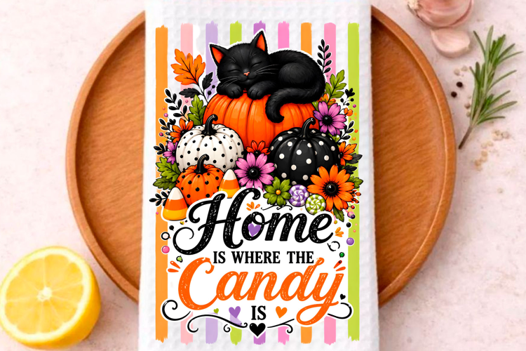 Halloween Kitchen Towel PNG, Funny Halloween PNG,