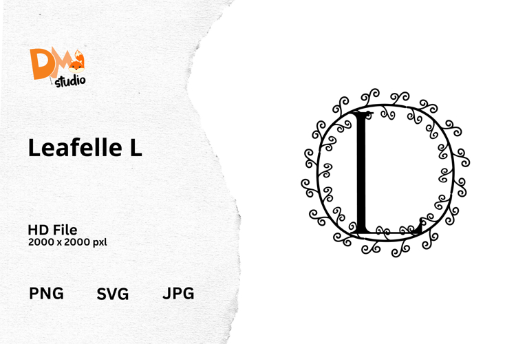 Floral Monogram Letter Svg Image 10