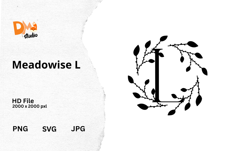 Floral Monogram Letter Svg Image 22