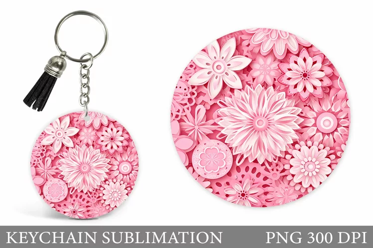 Snowflakes Keychain. Winter Keychain Sublimation