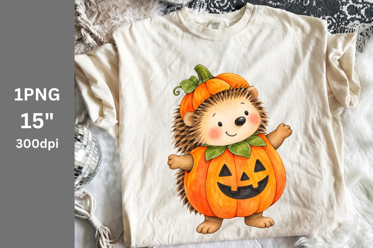 Halloween PNG, Hedgehog PNG, Fall PNG