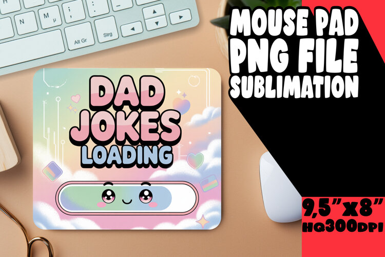 BLISSFUL MOUSE PAD PLAYFUL DESIGN, Father's Day example image 1