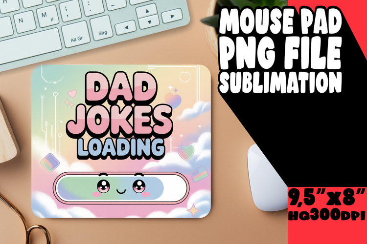 BLISSFUL MOUSE PAD PLAYFUL DESIGN, Father's Day