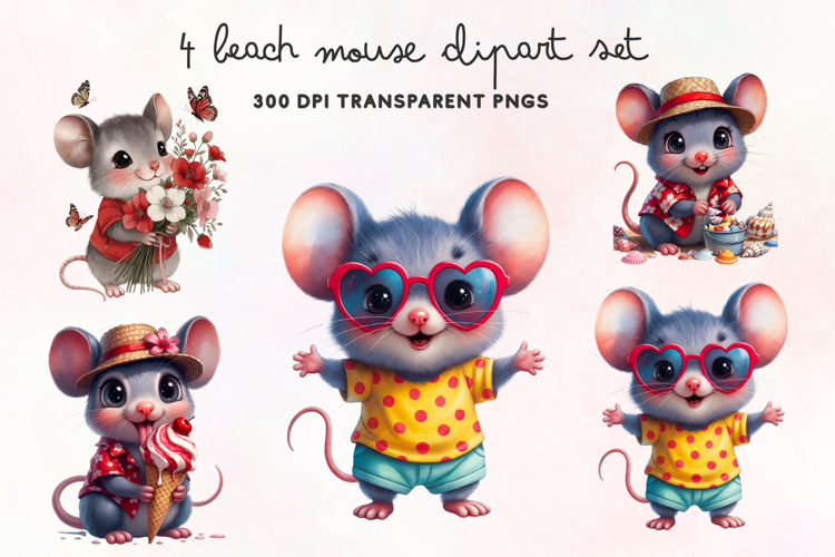Summer Watercolor Clipart