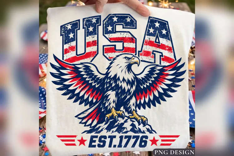 USA Bald Eagle PNG, Patriotic American Flag 4th of July png