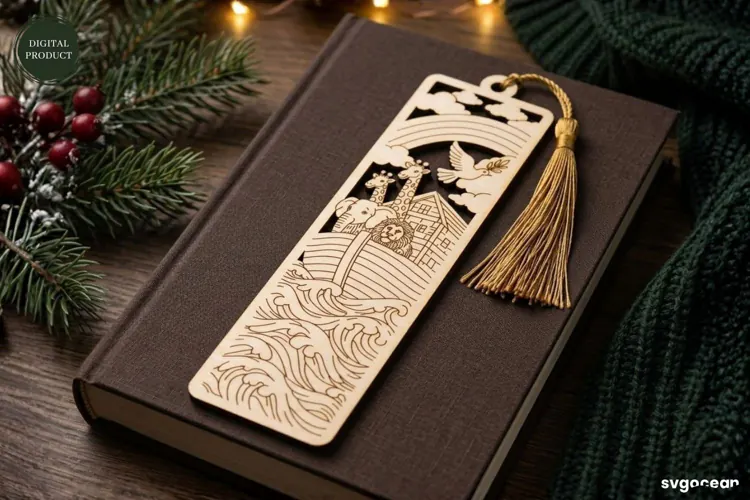 Wooden Jesus Bookmark Laser Cut | Glowforge | SVG