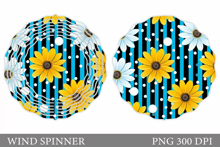 Flowers Wind Spinner. Flowers Wind Spinner Sublimation