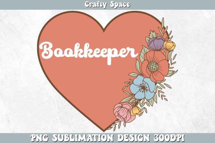 Bookkeeper PNG | Bookkeeper Sublimation example image 1
