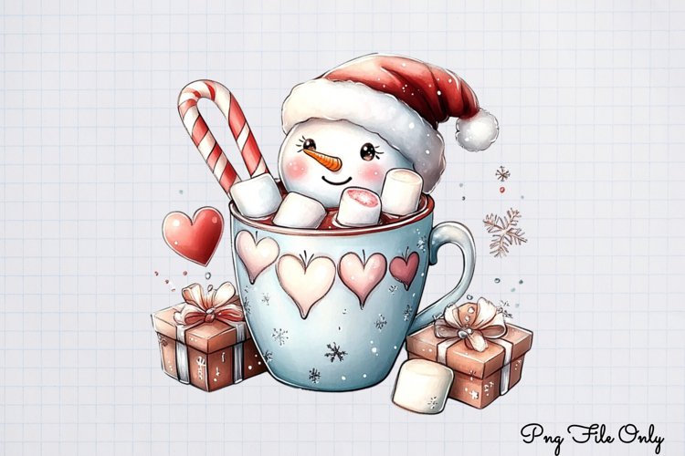 Cute Snowman Clipart Image 13