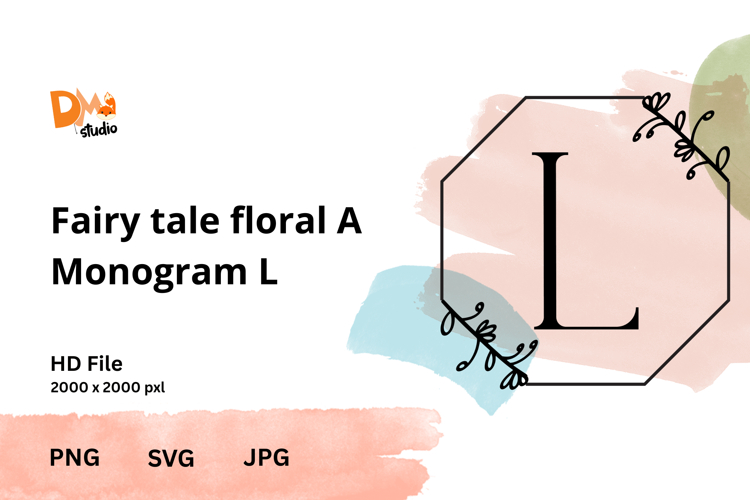 Fairy Tale Floral Monogram