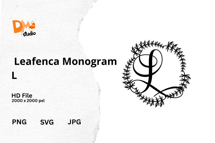 Floral Monogram Letter Svg Image 17