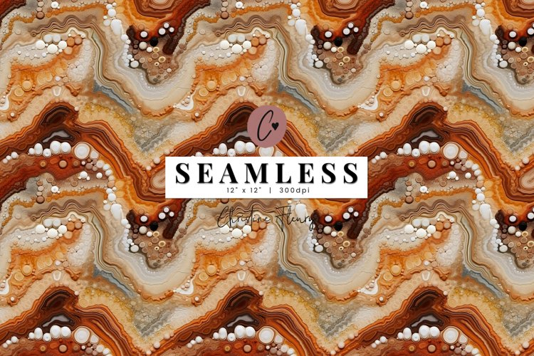 Seamless Boho Agate Pattern