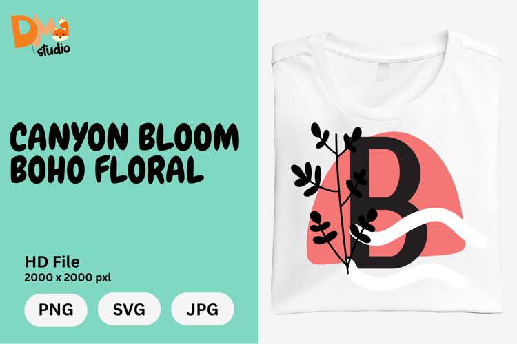 Boho Floral Svg Image 21