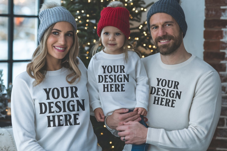 Christmas Family Group Tshirt Mockups