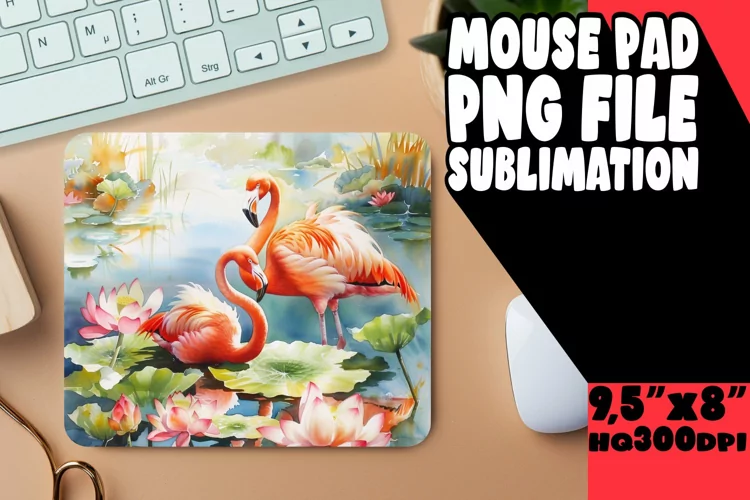 Tropical Flamingo Fantasy Mouse Pads