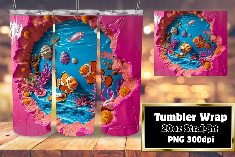 Seabed Fantasy Tumbler Wrap - Sublimation