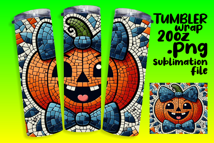 FASHIONABLE 20oz Tumbler Design , Cute Pumpkin