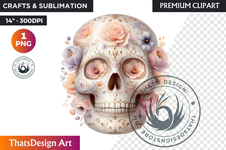 Sugar Skull Clipart Image 16