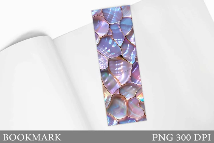 Seashell Texture Bookmark. Seashell Bookmark Sublimation