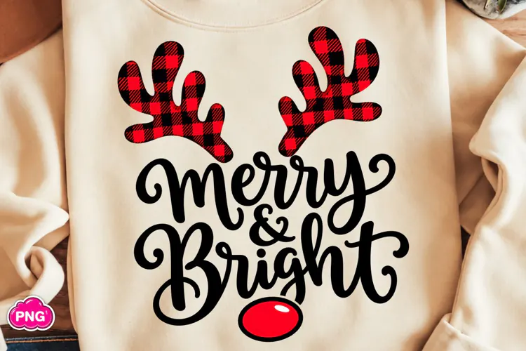Merry and Bright PNG, Preppy Merry Coquette Christmas PNG