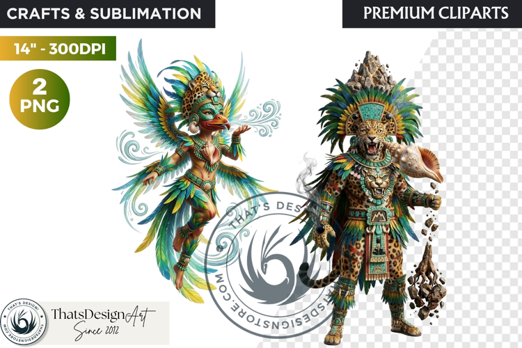 Aztec Deities Pantheon Cliparts | Ancient Mythology gods PNG