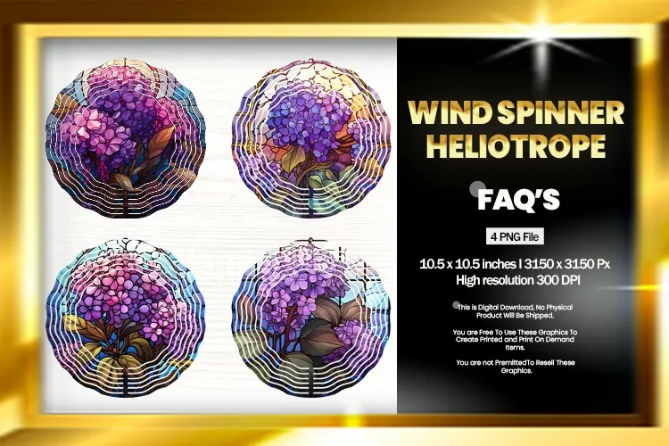 Heliotrope Wind Spinner Sublimation - 04 Variations
