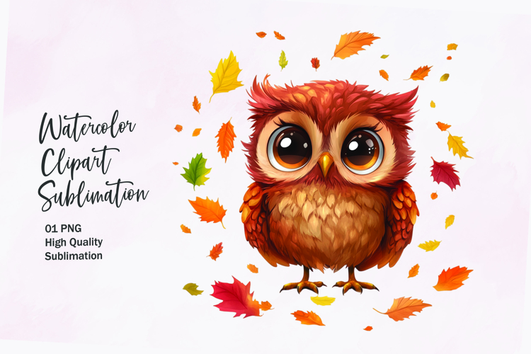 Watercolor Leaves Clipart Image 6