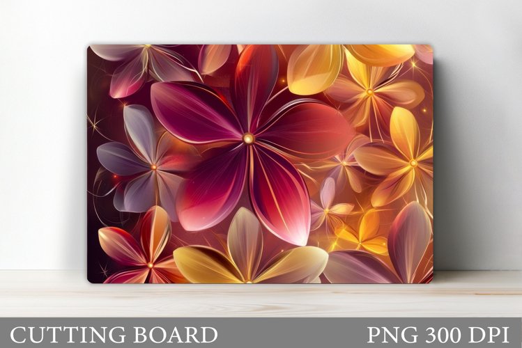 Flowers Cutting Board Design. Flowers Kitchen Cutting Board example image 1