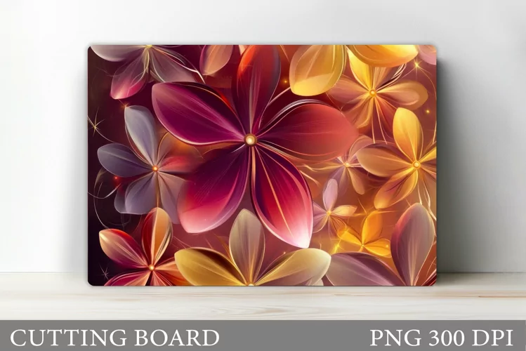 Flowers Cutting Board Design. Flowers Kitchen Cutting Board