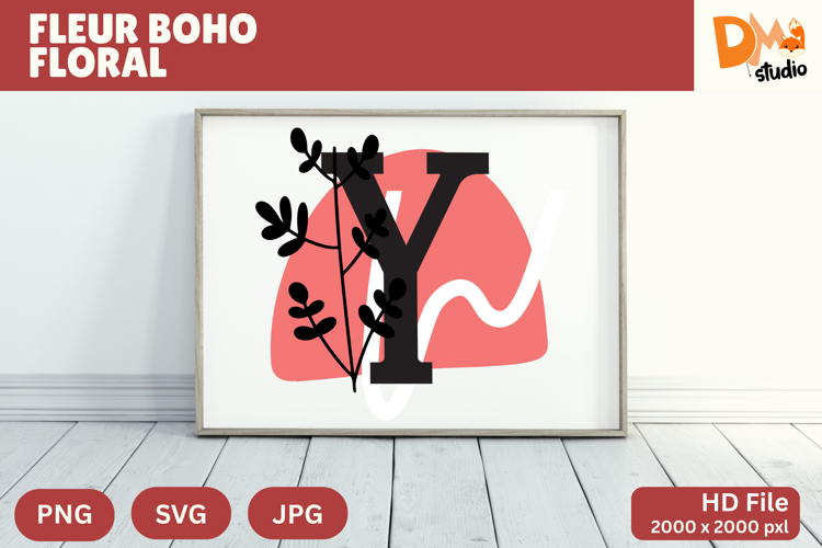 Boho Floral Svg Image 15