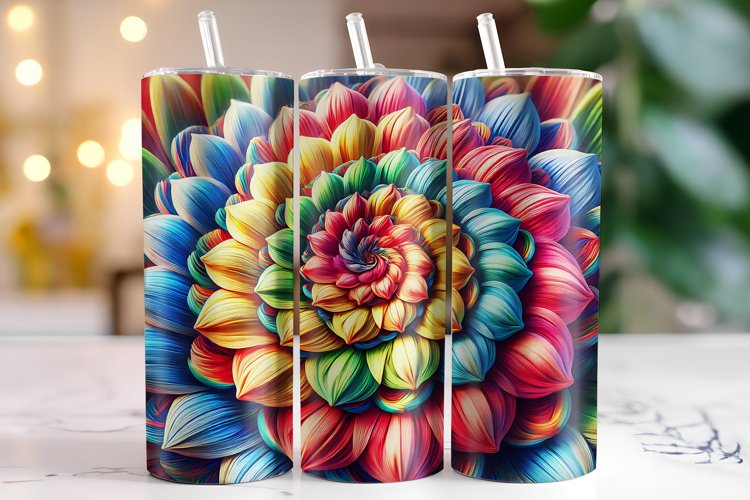 Flower Tumbler Wrap | Sublimation | Tumblers