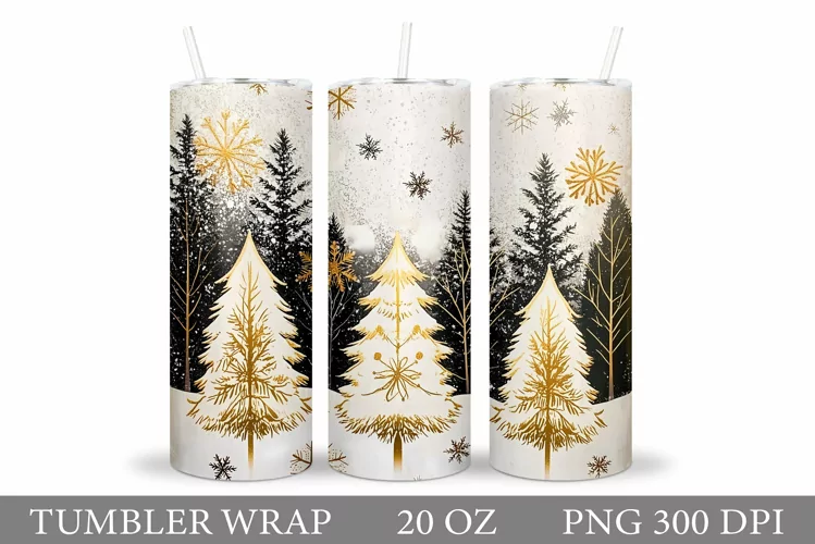Christmas Tree Tumbler Design. Christmas Tree Sublimation