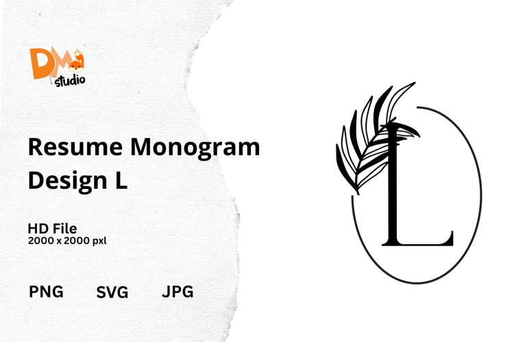 Resume Monogram Design