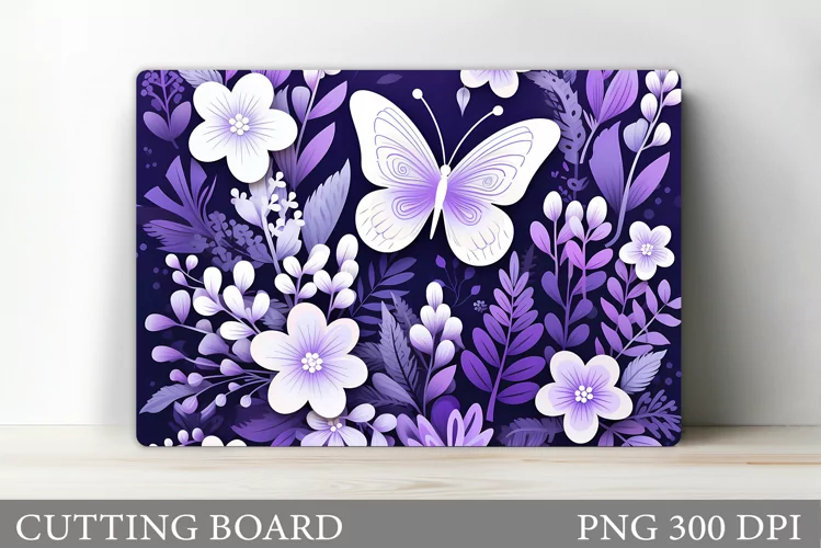 Butterflies Cutting Board. Kitchen Cutting Board Design