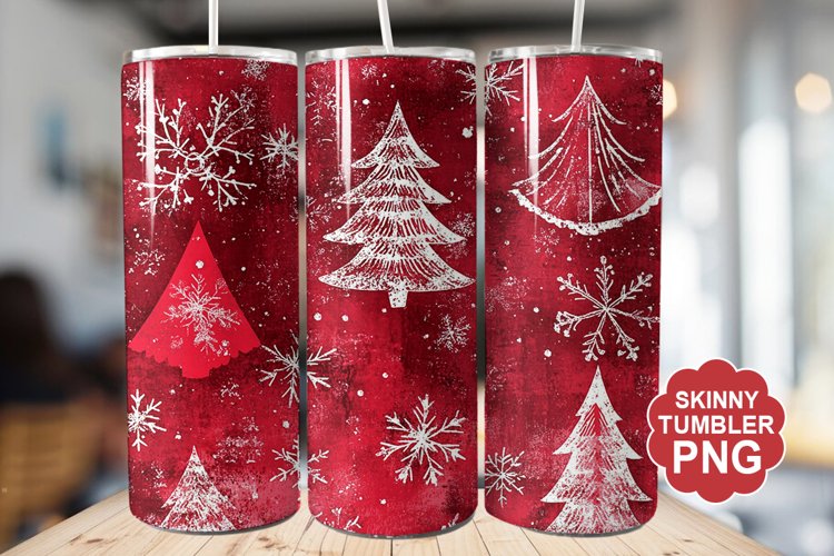 Christmas Red Tumbler | Christmas Tumbler Wrap