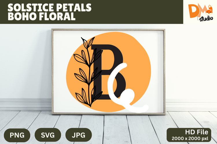 Floral Monogram Letter Svg Image 23