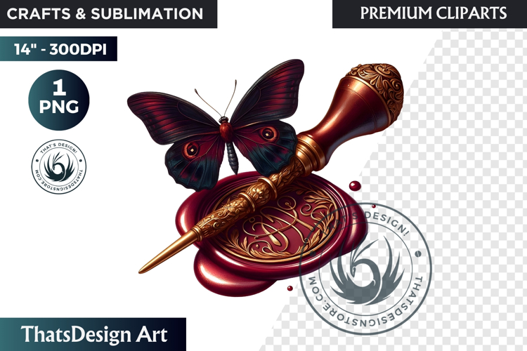 Dark Academia PNG, Gothic Butterfly Clipart Moody ephemera