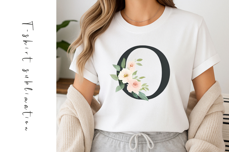Alphabet, Letters, Monogram, White Flowers