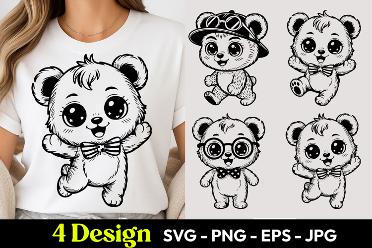 Cute Panda SVGs Image 7