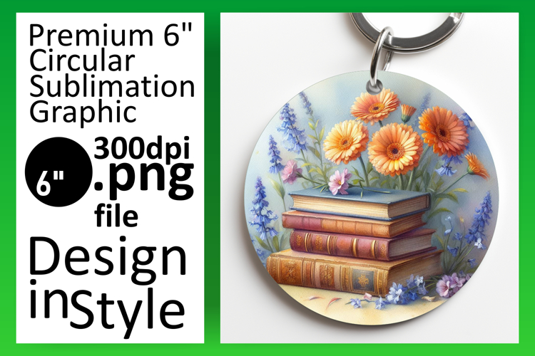 Cute Round Design Coaster PNG , Books