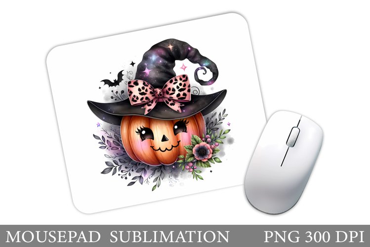 Cute Pumpkin Mouse Pad. Halloween Pumpkin Mouse Pad Design