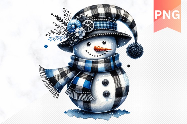 Christmas Snowman Clipart Image 21