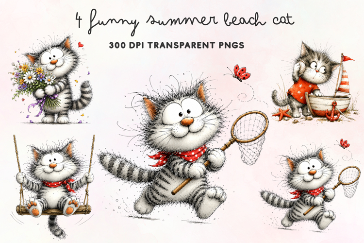 Cute Cat Illustration Image 12