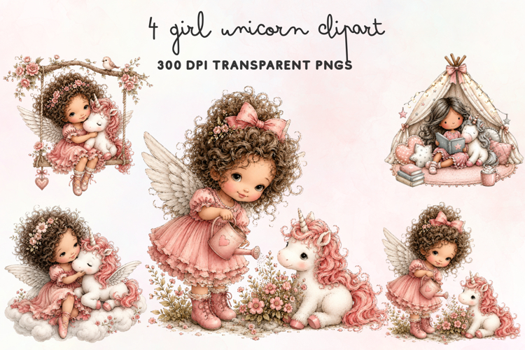 Cute Unicorn Clipart Image 2