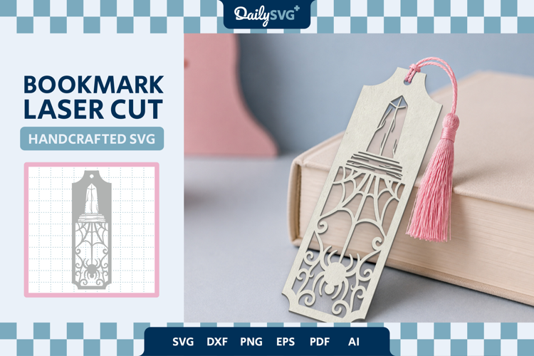 Halloween Tombstone Bookmark SVG Spooky Cut File