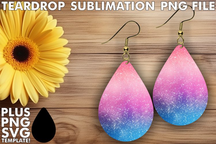 Patterns in Sparkle: Glitter Teardrop Magic example image 1