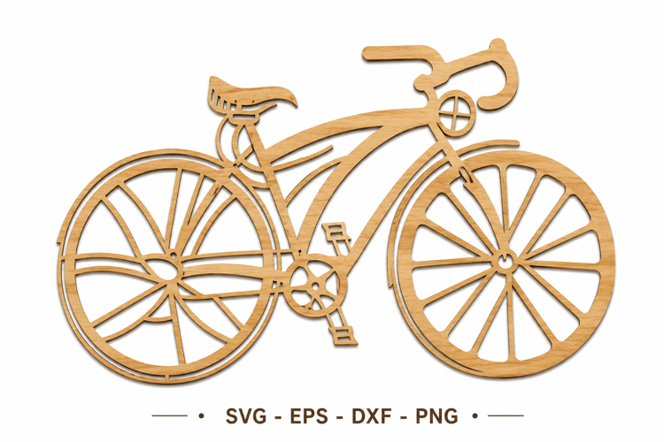 Bicycle Laser Cut File SVG